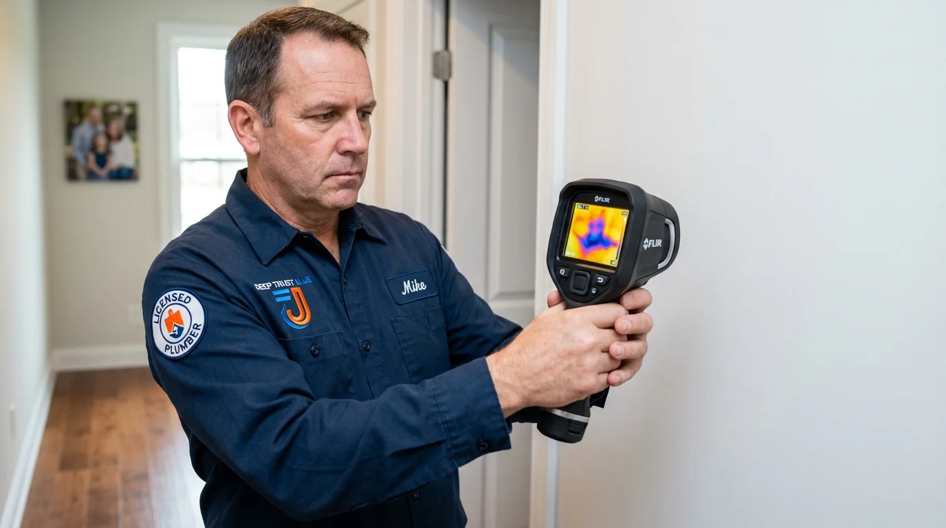 Thermal imaging leak detection by Johns Plumbing LLC in River Edge